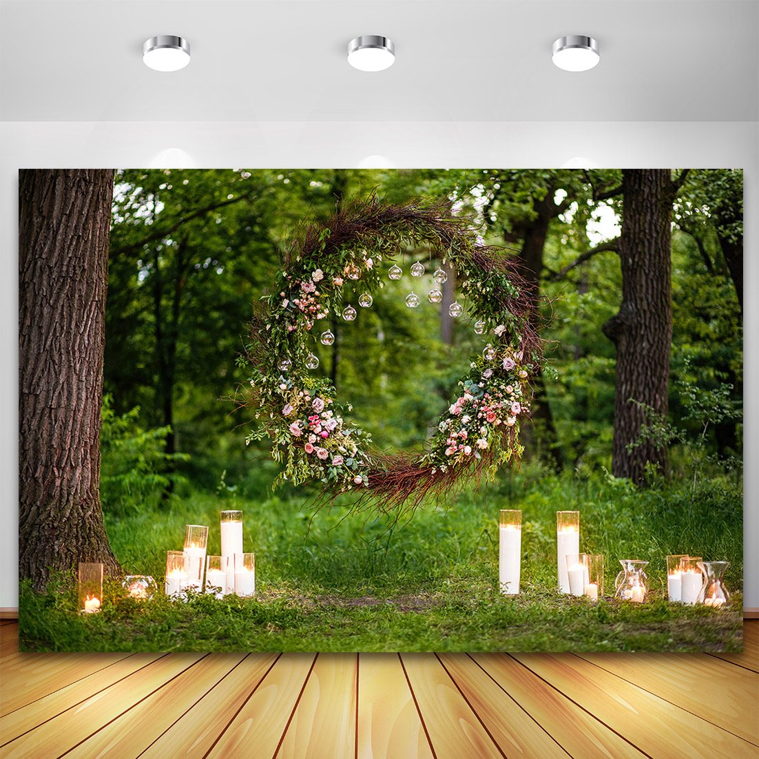 Green Grass Plant Spring Photo Background Birthday Wedding Wall r ...