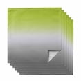 thumbnail image 1 of Green Gray Ombre Cloth Napkins, Modern Gradient Abstract Art Washable and Reusable Dinner Napkins Set of 6, Table Napkin for Kitchen Party Birthday Wedding Hotel Housewarming 20"x20", 1 of 8