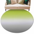 thumbnail image 1 of Green Gray Ombre Large Area Rugs for Bedroom Living Room, Soft Non Slip Carpet Bedside Rug, Modern Gradient Abstract Art Round Floor Cover Kitchen Accent Rug 5' for Dining Room/Office, 1 of 9