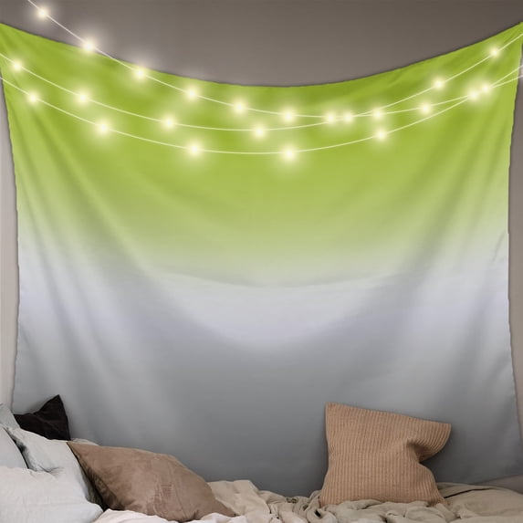 Green Gray Ombre Tapestry for Bedroom Wall Hanging Tapestry, Modern Gradient Abstract Art Ceiling Backdrop Tapestries Poster Blanket Wall Decor for Teens Room Living Room Dorm 55" x 73"