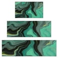 thumbnail image 1 of Green Gray Yellow Marble Pattern Kitchen Rugs Sets Of 3,Kitchen Runner Rugs Non Skid Washable,Decorative Kitchen Floor Mats for Kitchen,Sink,Laundry,17"x30"+ 17"x47" + 17"x59", 1 of 6