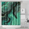 thumbnail image 1 of Green Gray Yellow Marble Pattern Shower Curtain 72"x84" ,Bathroom Decorative Shower Curtains Set with 12 Hooks,Modern Waterproof Washable Shower Curtain, 1 of 6
