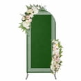 thumbnail image 1 of Green Greek Key Arch Backdrop Cover, Spandex Fitted Wedding Arch Cover, Geometric Greece Ancient Farmhouse Geo Round Top Stand Covers for Birthday Ceremony Bridal Shower Party Decor 7.2x4 Ft, 1 of 9
