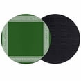 thumbnail image 1 of Green Greek Key Coasters Set of 2, Geometric Greece Ancient Farmhouse Geo Absorbent Coasters for Drinks, Coaster for Bar Office Dining Coffee Table Accessories Decor, Non Slip Round Desk Coaster, 1 of 9