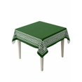thumbnail image 1 of Green Greek Key Table Cloth, Geometric Greece Ancient Farmhouse Geo Waterproof Tablecloth for Square Tables, Reusable Washable Fabric Table Cover for Restaurant Kitchen Dining Tables 60"x60", 1 of 6