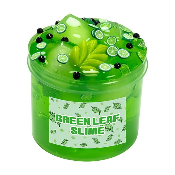 Green Green 70Ml Fruit Crystal Mud For Children Non Settling Stretchy Slime With Tools
