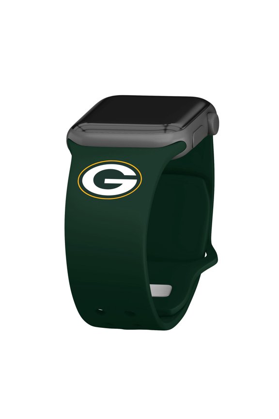 Green Green Bay Packers Logo Silicone Apple Watch Band