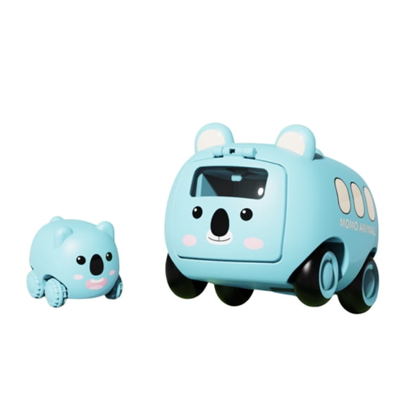 Green Green Cartoon Animal Catapult Car Mini Inertia Rebound Vehicle Toy For Kids