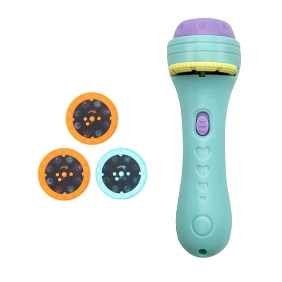 Green Green Children Projection Flashlight Toy Early Education Picture Dinosaur Animal Pattern