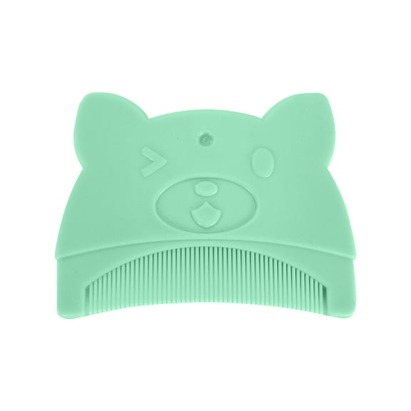 Green Children Mini Comb For Daily Use Lightweight Plastic Material Easy To Store And Carry