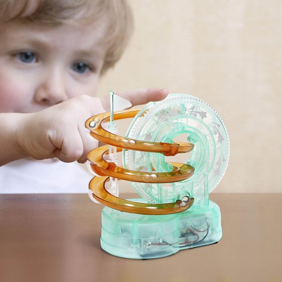 Green Green Ferris Wheel Transparent Track Building Blocks Diy Assembled Toy For Kids Early Education