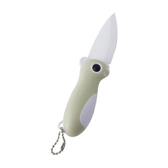Green Green Foldable Ceramic Knife Convenient To Carry Innovative And Sharp Blades For Easy Cutting Of Vegetables Great For Home And Outdoor Use Fruit Knife