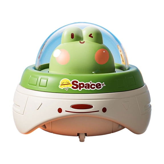 Green Green Frog Space Press Car Toy With Inertia Action For Children'S Play And Motor Skills Interactive Toy With Fun Theme And Durable Construction