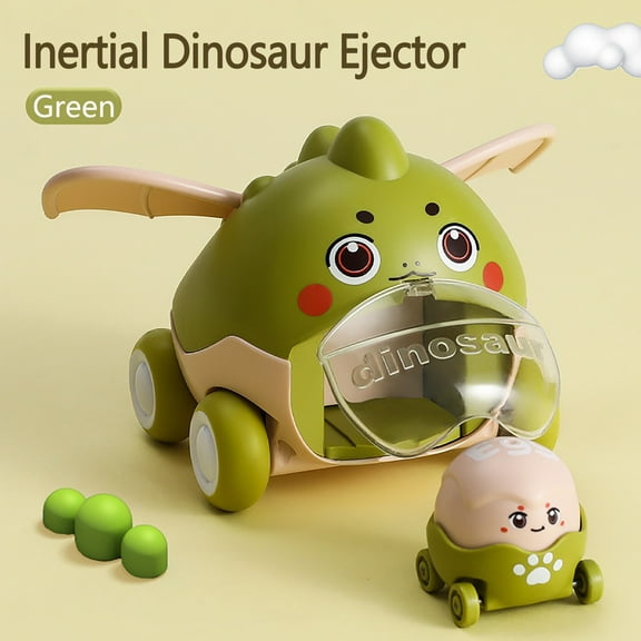 Green Green Inertial Dinosaur Catapult Vehicle Toy Ejecting Small Dinosaur Children
