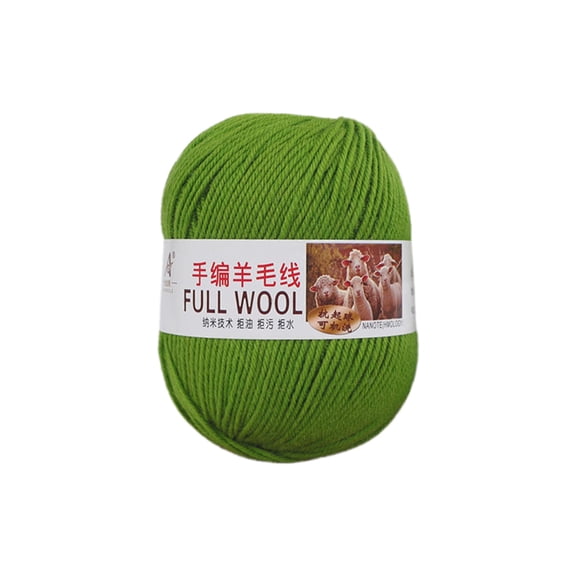 Green Green Super Soft Wool Knitting Yarn 100% Natural Fiber For Hand Knit Sweaters Scarves Hats