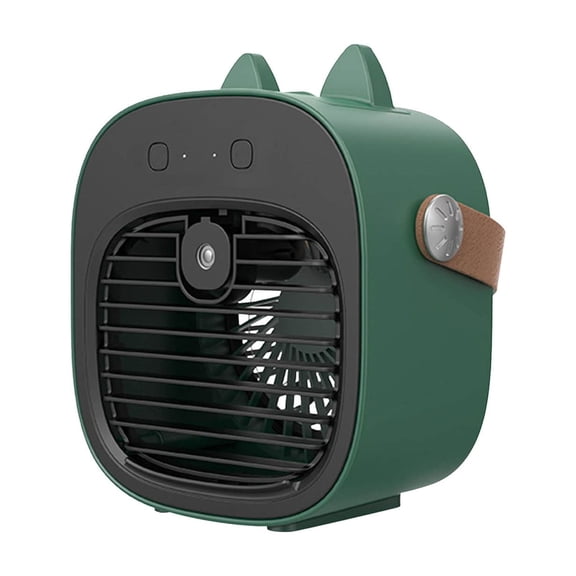 Green Green Usb Rechargeable Misting Water Cooling Fan Portable Handheld Spray Humidifier 4000Mah