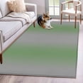 thumbnail image 1 of Green Grey Area Rug 4x6 FT, Non Slip Kids Room Carpet, Modern Minimalist Solid Vertical Stripes Washable Soft Floor Carpet Non-Shedding Throw Rug for Dorm Kitchen Study Room Home Office Bedside, 1 of 9