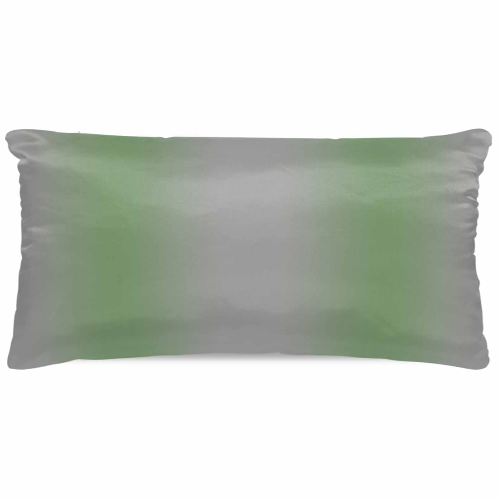 Green Grey Pillow Cases Cal King Size, Smooth Satin Pillowcase for Hair and Skin, Modern Minimalist Solid Vertical Stripes Decorative Cooling Bed Pillow Covers with Zipper, 20x40 Inches