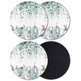 thumbnail image 1 of Green Grey Pumpkins Fall Coasters Set of 4, Absorbent Coasters for Drinks, Thanksgiving Eucalyptus Leaves Coaster for Desk Coffee Table Protection, Home Decor House Warming Gifts 4", 1 of 8