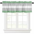thumbnail image 1 of Green Grey Stripe Valances for Windows Farmhouse Kitchen Curtains Valances Rod Pocket Valance Curtains for Kitchen Windows Modern Art Horizontal Striped Window Valances for Bathroom Bedroom 54"x18", 1 of 6