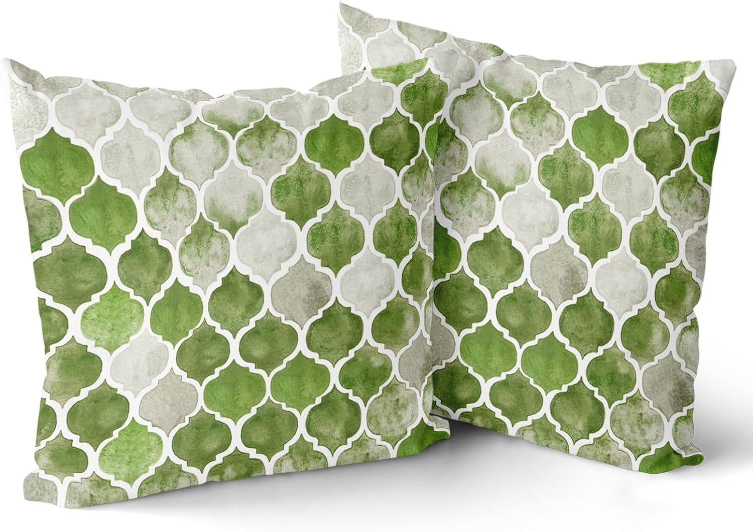 Green And Gray Throw Pillows