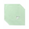 thumbnail image 1 of Green Grid Cloth Napkins Set of 8 Reusable Dinner Napkins, Checkered Plaid Gingham Lattice Trellis Print Cocktail Napkin Washable Table Napkins for Wedding/Holiday Party/Baby Shower 20"x20", 1 of 7