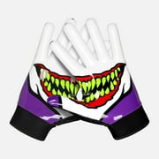 Green Grin Sticky Football Receiver Gloves