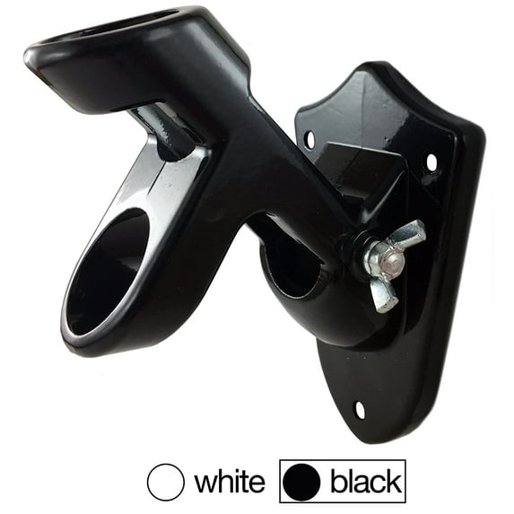 Green Grove Products Aluminum Flag Pole Bracket Mount 2 Positions - Black