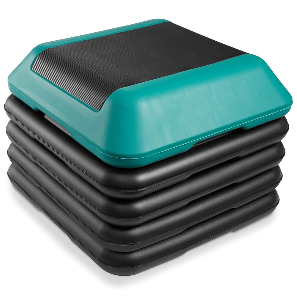 Green Gym Aerobic Exercise Adjustable High Step Platform, with 4 Risers ...