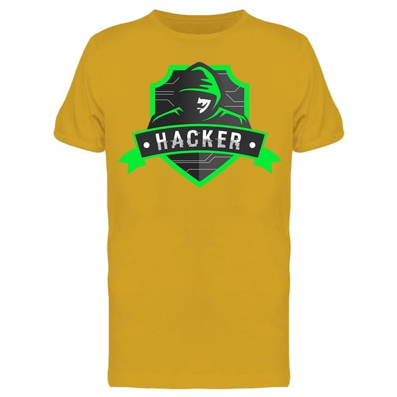Green Hacker T-Shirt Men -Image by Shutterstock, Male Medium
