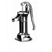 Green Hand Cistern Pitcher Pump, Durable Manual Water Pump for Cisterns, Wells and Rain Barrels, Easy to Use, Quality Cast Iron Construction