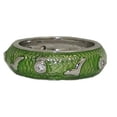 thumbnail image 1 of Green Hand Enamel Stack Ring Austrian Crystal, 1 of 1