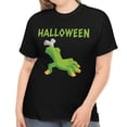 thumbnail image 1 of Green Hand Halloween Tshirts Women Plus Size 1X 2X 3X 4X 5X Funny Hand Plus Size Halloween Costumes for Women, 1 of 7