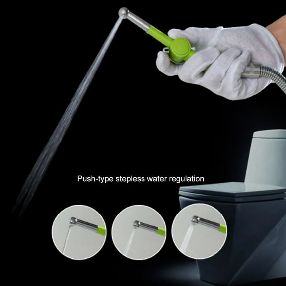 Green Hand Held Bidet Sprayer for Toilet Shattaf Sprayer Replacement, 7 Holes Handheld