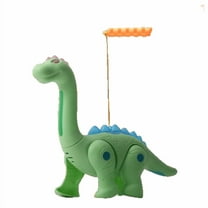 Green Handheld Glowing Lantern Dinosaur Toy For Kids Night Light Walking And Music Play Fun Party Favor Gift 1 Piece Set Lightweight And Easy To Carry