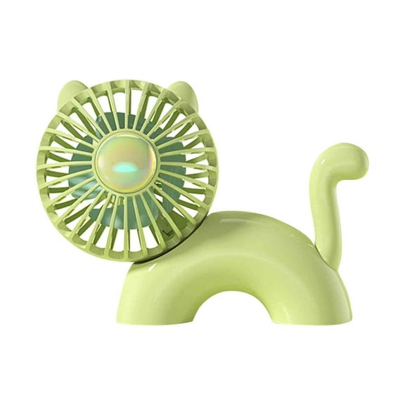 Green Handheld Mini Fan Usb Rechargeable Portable Small Fan For Desk Use Lightweight Cooling Device #Y522Q