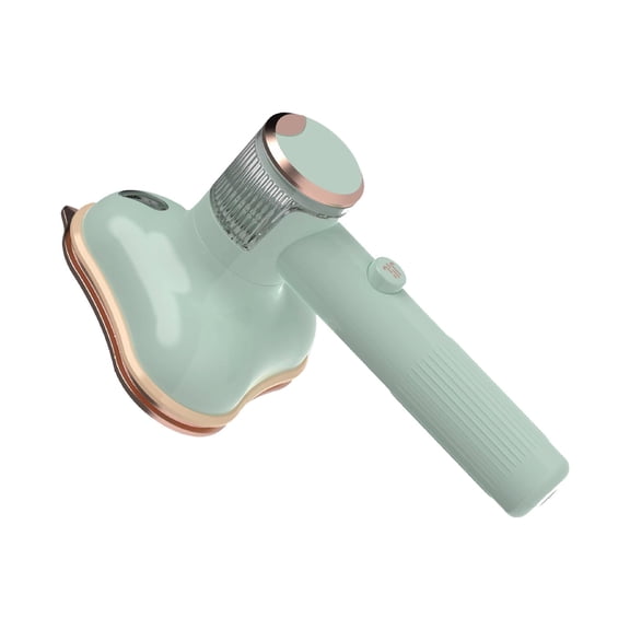 Green Handheld Steamer Portable Mini Iron 180-Degree Rotatable Steam Ironing Machine for Travel Home Use Garment Care US Standard