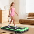 thumbnail image 1 of Green Handrail-enabled Folding Treadmill with Slope Adjustment Function, Vibration Pad, Equipped with Remote Control, Suitable for Offices and Garages., 1 of 14