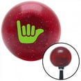 thumbnail image 1 of Green Hang Ten Red Metal Flake Shift Knob with M16 x 1.5 Insert Shifter Auto Manual, 1 of 1