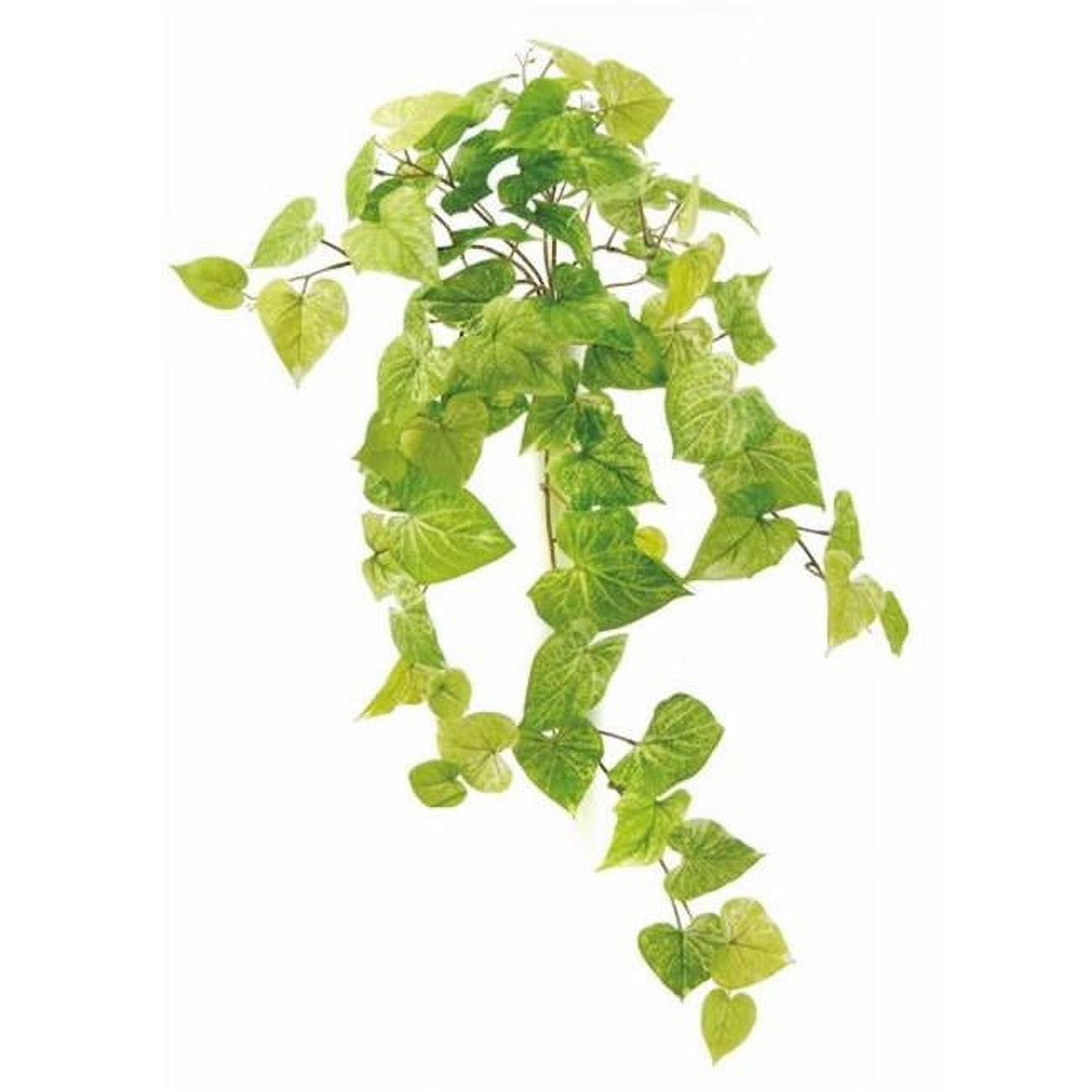 Green Hanging Potato Leaf Bush Faux Plants & Trees