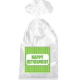 thumbnail image 1 of Green Happy Retirement Party Favor Bags with Ties - 12pack, 1 of 1