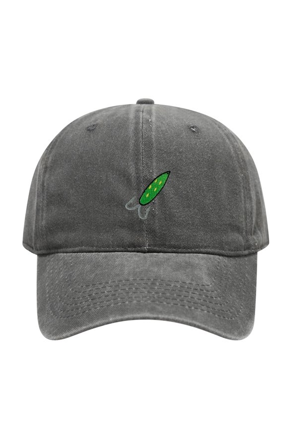 Green Hard Bait Fishing Lure Embroidered Vintage Washed Cotton Dad Hat, Adjustable Adult Outdoor Angler Cap for Men Women Fishing Lovers