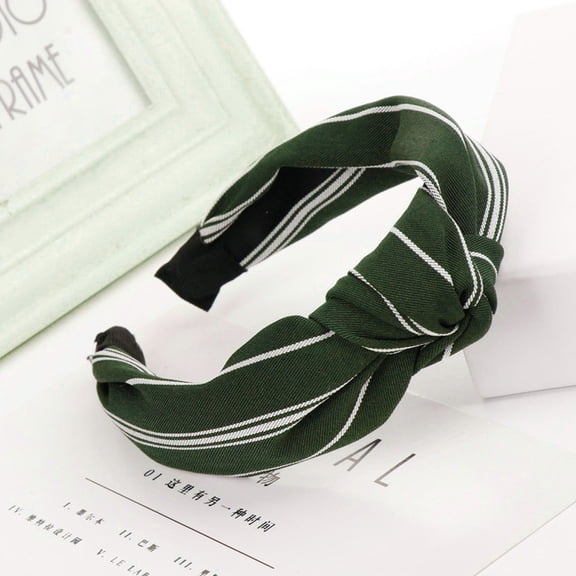 Green Headband for Women Fashion Bow Knot Hairband Women Hair Head Hoop Simple Sweet Girls Hair Headband