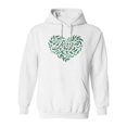 thumbnail image 1 of Green Heart Hoodie Women -Image by Shutterstock, Female 3X-Large, 1 of 4