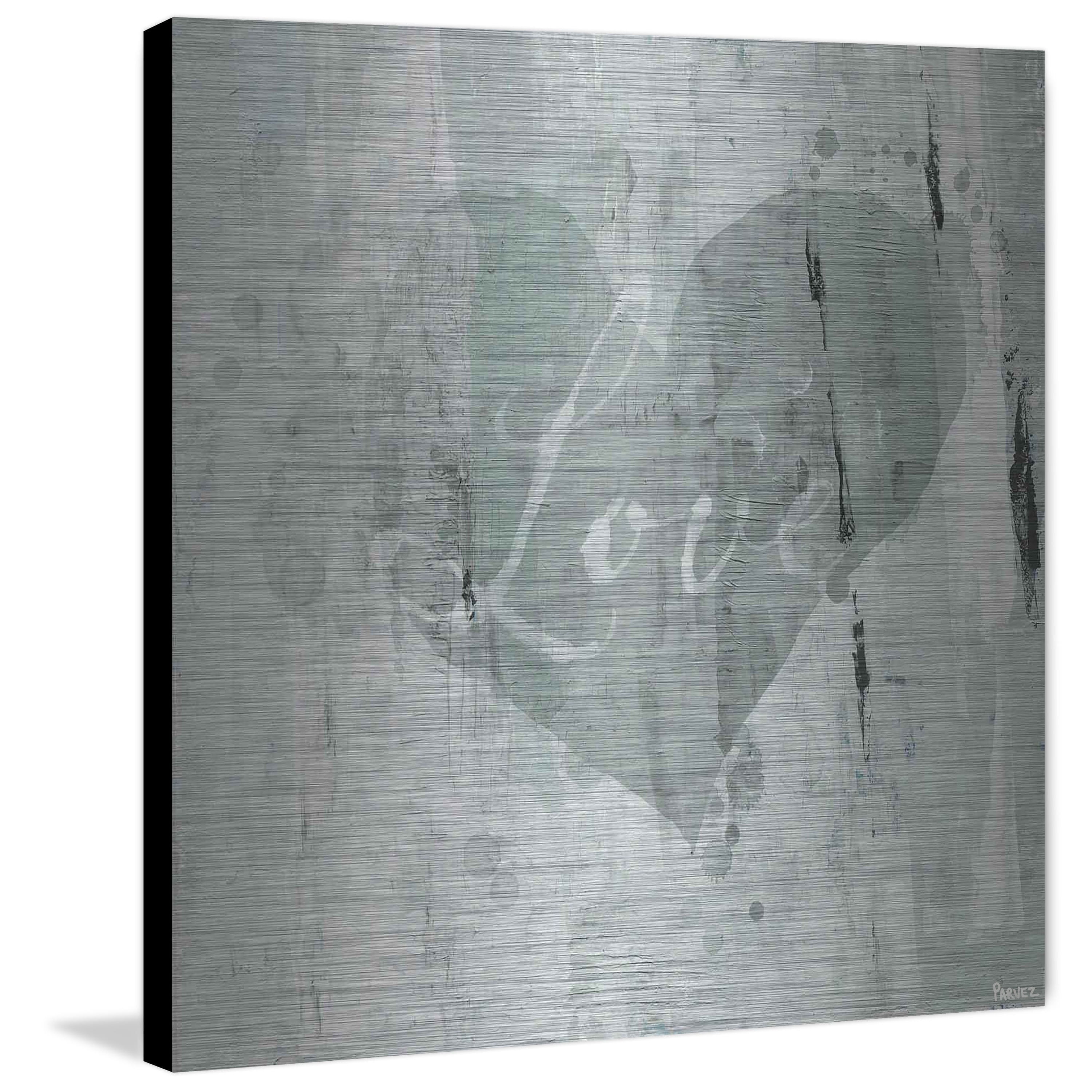 "Green Heart Love" Painting Print on Brushed Aluminum