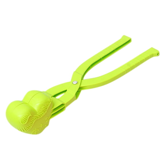 Green Heart Snowball Maker Clip with Handle, Small Winter Snow Mold Tool for Snowball Fights & Sand Play, Ergonomic Grip, Durable Plastic Snow Ball for Outdoor Fun,duck snowball maker,snowball maker