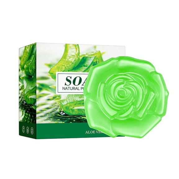 Green Herbal Oil Soap Bar Natural Ingredients For Daily Gentle Cleansing 100G