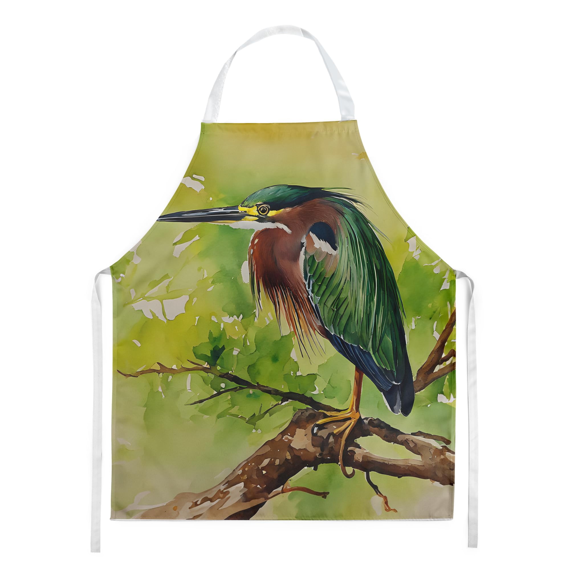 Green Heron Apron 27 in x 30 in