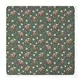 thumbnail image 1 of Green Highland Cow Dinosaur Pattern Square Fitted Tablecloth with Elastic Edge,Square Table Cover,Washable Elastic Table Cover for Home Kitchen Party Decor 34"x34", 1 of 6