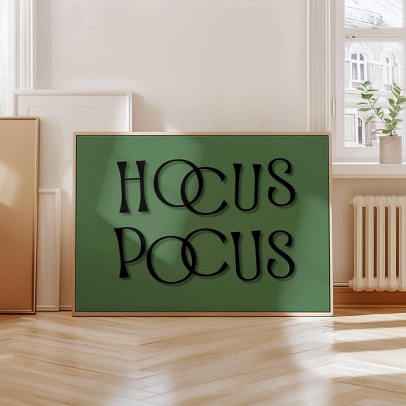 Green Hocus Pocus Print Printable Wall Art Print Decorations Print Wall Art Prints Poster Trendy Decor, Unframed Poster Size 24x36 F03.1.22l475